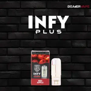 หัวบุหรี่ไฟฟ้า infy plus 2.5ml กลิ่น แอปเปิ้ลแดง หอมไหม สดชื่นหอมหวานกับกลิ่นแอปเปิ้ล