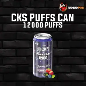 CKS Puffs Can 12000 กลิ่นเพอร์เพิลเรน – กลิ่นหอมหวานแนวผลไม้รวมโทนม่วง สดใสมีเอกลักษณ์