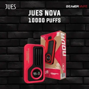jues nova 10000 puffs กลิ่นคุ้กกี้สตอเบอรี่ รับตัวแทนเปิดบิลขั้นต่ำ 1000 บาท