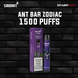 smoant ant bar zodiac 1500 puffs blueberry raspberry
