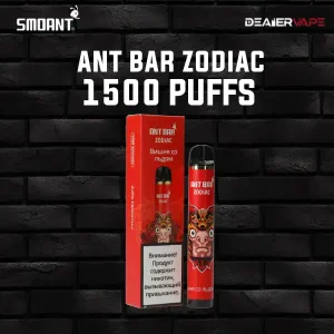 smoant ant bar zodiac 1500 puffs cherry ice