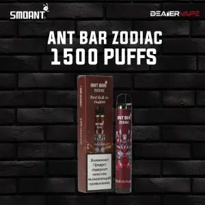 smoant ant bar zodiac 1500 puffs iced red bull