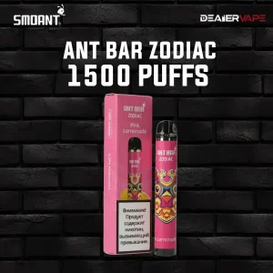 smoant ant bar zodiac 1500 puffs pink lemonade