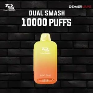 ds dual smash 10000 puffs กลิ่นน้ำผุ้งมะนาว รสชาติดีดีที่เข้ากันอย่างลงตัว