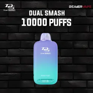 ds dual smash 10000 puffs กลิ่นผลไม้รวม เปรี้ยว หวาน อร่อยจัดเต็ม
