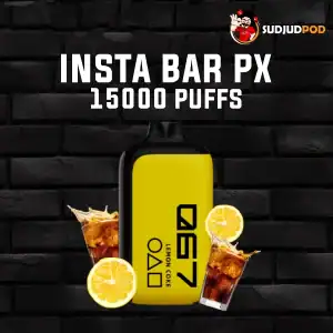 Insta Bar PX 15000 Puffs กลิ่นเลมอนโค้ก – สดชื่นซ่าแบบโค้ก ผสานเลมอนเปรี้ยวหวานลงตัว