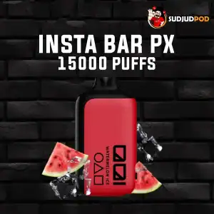 Insta Bar PX 15000 Puffs กลิ่นแตงโมไอซ์ – แตงโมหวานฉ่ำ ผสมความเย็นสดชื่นเต็มคำ
