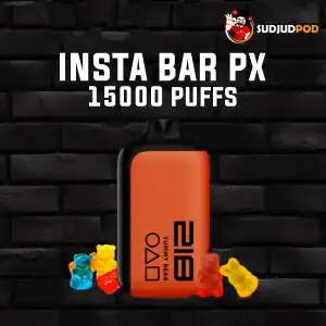 Insta Bar PX 15000 Puffs กลิ่นยัมมี่แบร์ – กลิ่นหอมหวานคล้ายเยลลี่หมีน่ารัก สดใสกินใจ