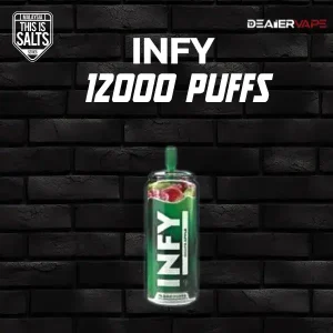 infy 12000 puffs กลิ่นองุ่นผสมแอปเปิ้ล หวานหอมโดนใจ