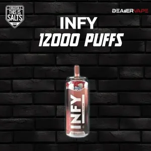 infy 12000 puffs กลิ่นลิ้นจี่ สูบง่ายไม่แทงคอ