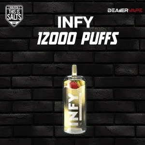 infy 12000 puffs กลิ่นสตอเบอรี่กล้วน ราคาประหยัด