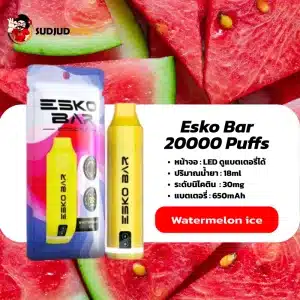 Esko Bar 20K กลิ่นแตงโมหวานเย็น สดชื่นทุกการสูบ