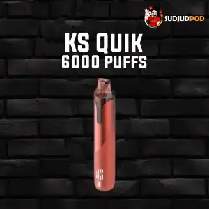 KS Quik 6000 Puffs กลิ่นครีมมี่โทแบคโค ยาสูบหอมละมุน ผสมครีมเข้มข้นนุ่มนวล