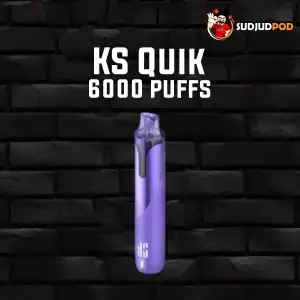 KS Quik 6000 Puffs กลิ่นองุ่น หอมหวานเข้มข้น รสองุ่นกลมกล่อม