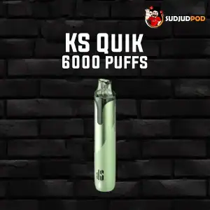 KS Quik 6000 Puffs กลิ่นเมล่อน หอมหวานนุ่มละมุน เมล่อนสดชื่นเต็มรส