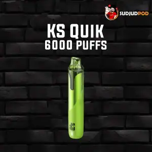 KS Quik 6000 Puffs กลิ่นมะนาว เปรี้ยวซ่า สดชื่นกระตุ้นความเฟรช
