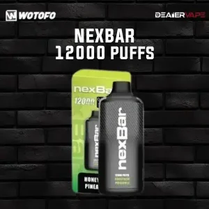 Wotofo NexBar 12000 Puffs กลิ่นฮันนี่ดิวผสมสับปะรด หวานเปรี้ยวครบรส