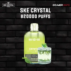 พอตใช้แล้วทิ้ง ske crystal b20000 puffs กลิ่นชาอู่หลงทิกวนอิม หอมๆ สูบง่ายฟินสุดๆ
