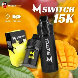 M Switch 15K ดีไซน์ล้ำสมัย สูบได้นานถึง 15K คำ