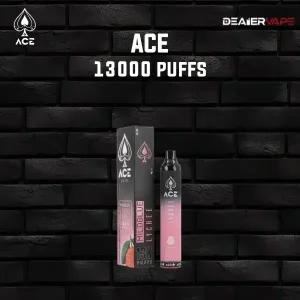 ace 13000 puffs กลิ่นลิ้นจี่ หวานหอมละมุน สดใสทุกครั้งที่สูบ