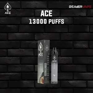 ace 13000 puffs กลิ่นไวท์พีช หอมหวานละมุน พร้อมสัมผัสสดชื่น