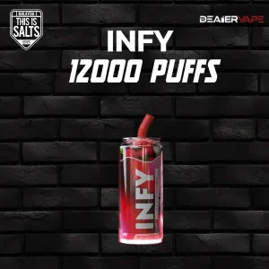 infy 12000 คำ กลิ่นลิ้นจี่ราซเบอรนี่ เปรี้ยวนิด หวานหน่อย สูบแล้วโดนใจ