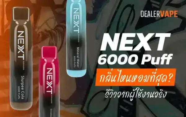 Next 6000 Puffs กลิ่นไหนหอม