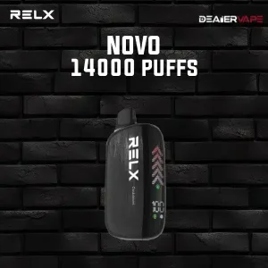 Relx Novo 14000 Puffs กลิ่นดับเบิ้ลมินต์ หอมเย็นสดชื่น เพิ่มพลังในทุกสัมผัส