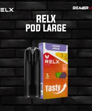 relx pod large กลิ่นองุ่นแอปเปิ้ล หวานเปรี้ยว สดชื่นลงตัว