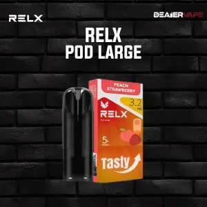 relx pod large กลิ่นพีชสตรอว์เบอร์รี่ หอมหวานสดชื่น
