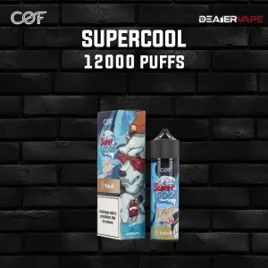 supercool 12000 puffs กลิ่นยาคูลท์ หอมเปรี้ยวหวาน สดชื่นโดนใจ