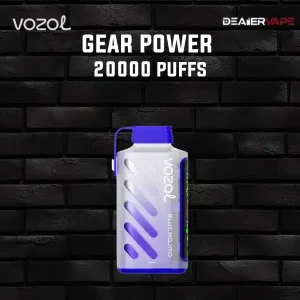 vozol gear power 20000 puffs กลิ่นบลูเบอร์รี่สตรอม หอมหวานเข้มข้นเหมือนพายุผลไม้
