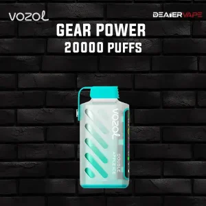 vozol gear power 20000 puffs กลิ่นแอปเปิ้ลคู่เย็น หอมหวานเย็นสดชื่นเต็มคำ