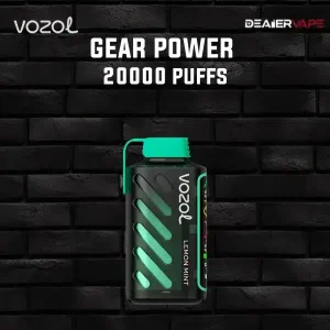 vozol gear power 20000 puffs กลิ่นเลมอนมะนาว หอมเปรี้ยวสดใสเติมพลัง