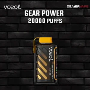vozol gear power 20000 puffs กลิ่นสตรอว์เบอร์รี่ผสมมะม่วง หวานสดใสเข้ากันอย่างลงตัว