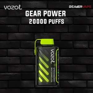 vozol gear power 20000 puffs กลิ่นสตรอว์เบอร์รี่แตงโม หอมหวานฉ่ำเต็มคำสูบ