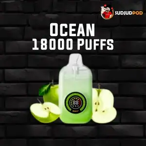 Ocean 18000 Puffs กลิ่นแอปเปิ้ล – แอปเปิ้ลหอมสดชื่น เปรี้ยวหวานลงตัว สูบเพลิน