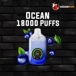 Ocean 18000 Puffs กลิ่นบลูเบอร์รี่ – บลูเบอร์รี่หอมหวานฉ่ำ กลิ่นชัดสดชื่น