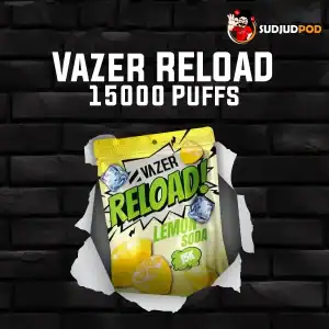 Vazer Reload 15K กลิ่นเลมอนโซดา – เลมอนเปรี้ยวซ่าผสมโซดา สดใสซาบซ่า