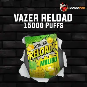Vazer Reload 15K กลิ่นสับปะรดมาลิบู – สับปะรดหอมหวาน สไตล์ทรอปิคอล สดชื่นโดนใจ