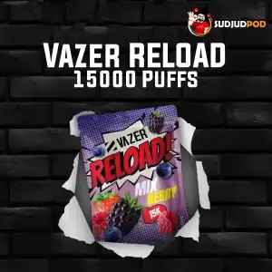 Vazer Reload 15K กลิ่นมิกซ์เบอร์รี่ – เบอร์รี่รวมเปรี้ยวหวาน หอมสดชื่นเต็มรส
