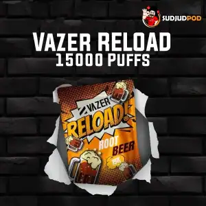 Vazer Reload 15K กลิ่นรูทเบียร์ – รูทเบียร์หอมหวาน ซาบซ่า ไม่เหมือนใคร