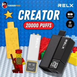 พอตใช้แล้วทิ้ง Relx Creator 20K พอต 20000 คำ มี Boost Mode สูบแรงสะใจ