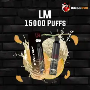 lm 15000 puffs กลิ่นเมล่อนหอมกลมกล่อม ละมุนทุกคำ