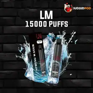 lm 15000 puffs กลิ่นน้ำแร่เย็น สดใส สูบเพลิน