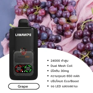 lannavape lana iris 24000 puffs grape