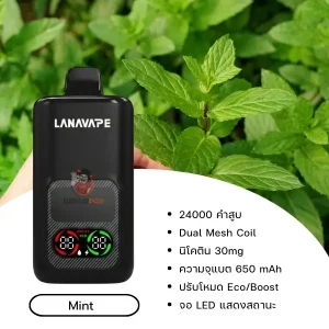 lannavape lana iris 24000 puffs mint