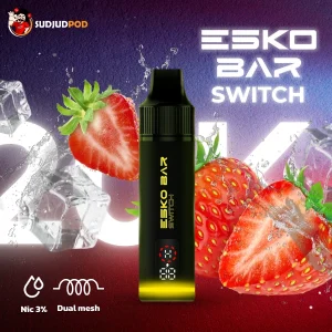 Esko Bar Switch 20K ดีไซน์ทันสมัย คำสูบยาวนาน พกสะดวกทุกที่
