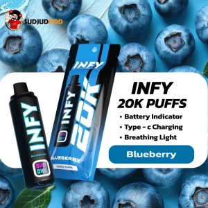 INFY 20K กลิ่น บลูเบอร์รี่ – หอมหวานนุ่ม ไม่เลี่ยน