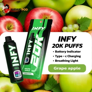 INFY 20K กลิ่น องุ่นแอปเปิล – หวานใสอมเปรี้ยว สดชื่นทุกคำ
